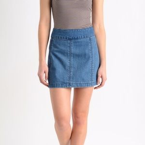 Free People Denim Mini Skirt
